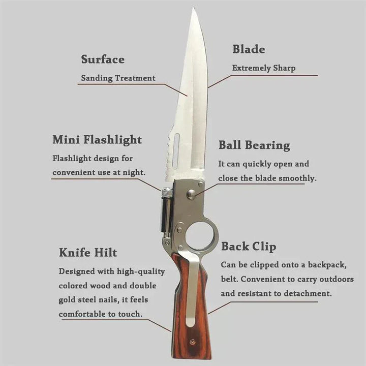 Outdoor Stainless Steel Portable Folding Knife